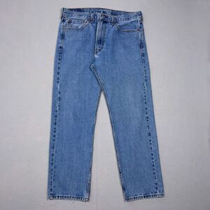 Levi's 505 Jeans Men Size 36x30  Medium Wash Denim Relaxed Straight Leg‎